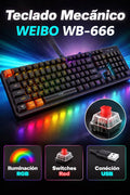 Teclado Mecánico WEIBO WB-666 RGB